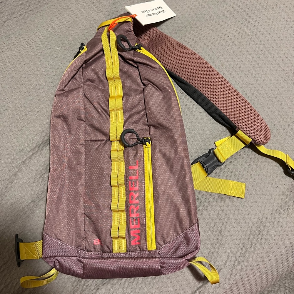 Merrell Brown and Yellow Backpack